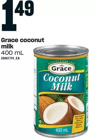 Loblaws Grace coconut milk offer