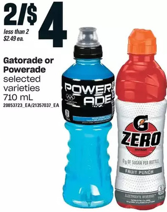 Loblaws Gatorade or powerade offer