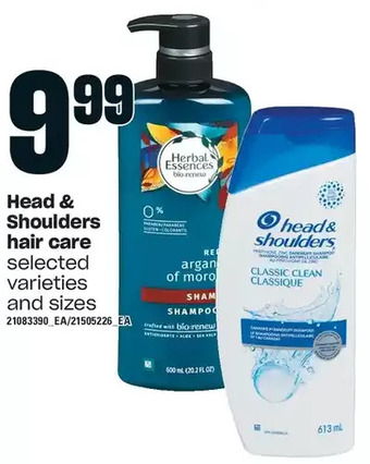 Loblaws Head & shoulders hair care offer