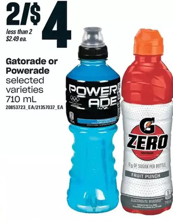 Independent Grocer Gatorade powered offer