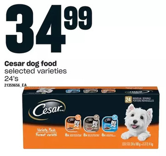 Loblaws Cesar dog food offer