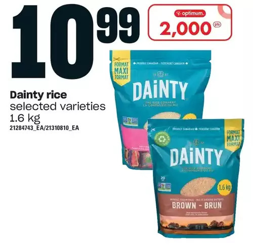 Independent Grocer Dainty rice offer