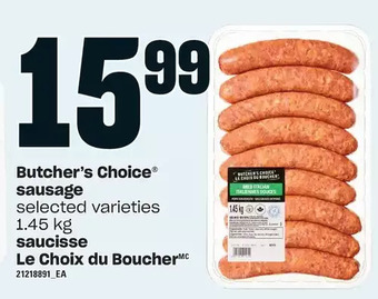 Valu-mart Butcher's choice sausage offer
