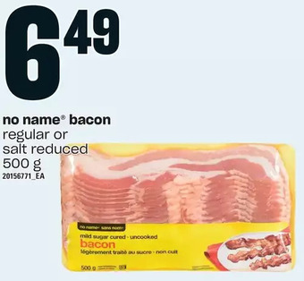 Loblaws No name bacon offer