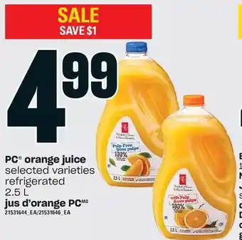 Independent Grocer Pc orange juice offer