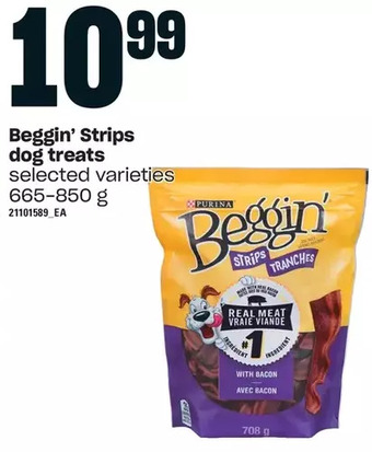 Independent Grocer Beggin' strips dog treats offer