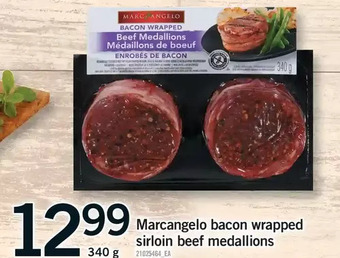 Fortinos Marcangelo bacon wrapped sirloin beef medallions offer