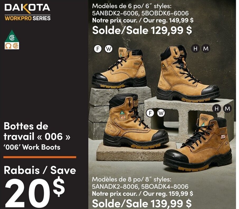 Mark's '006' work boots offer
