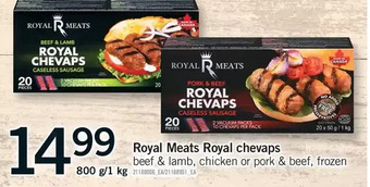 Fortinos Royal meats royal chevaps offer
