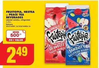 No Frills FRUITOPIA, NESTEA or PEACE TEA BEVERAGES 1,75 L offer