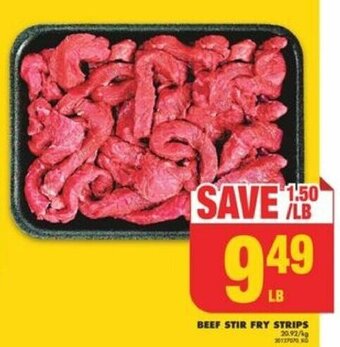 No Frills BEEF STIR FRY STRIPS offer