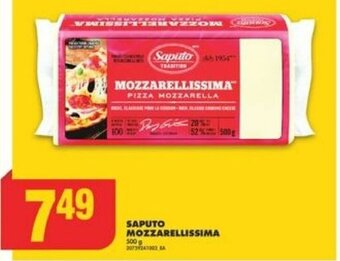 No Frills SAPUTO MOZZARELLISSIMA 500 g offer