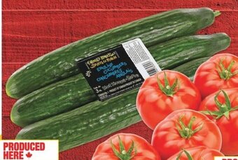 No Frills FARMER'S MARKET ENGLISH CUCUMBERS PKG OF 3 offer