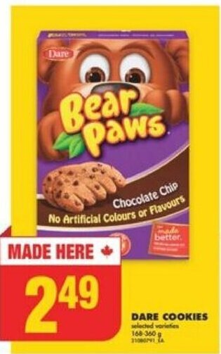 No Frills DARE COOKIES 168 - 360 g offer