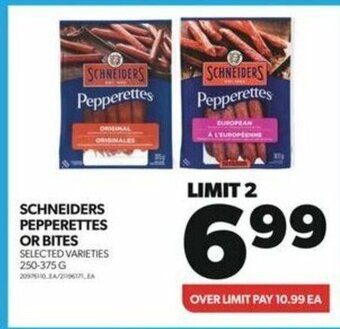 Real Canadian Superstore SCHNEIDERS PEPPERETTES OR BITES 250-375 G offer