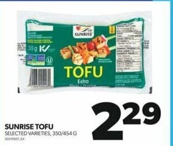 Real Canadian Superstore SUNRISE TOFU 350/454 G offer