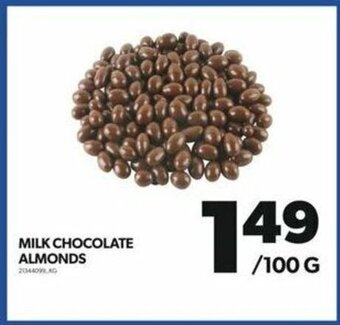 Real Canadian Superstore MILK CHOCOLATE ALMONDS 100 G offer