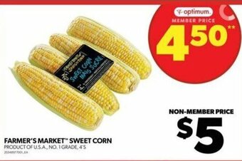 Real Canadian Superstore FARMER'S MARKET SWEET CORN , 4'S offer