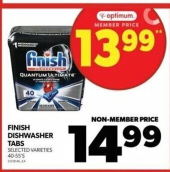 Real Canadian Superstore FINISH DISHWASHER TABS 40-55'S offer