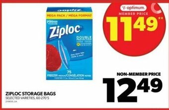 Real Canadian Superstore ZIPLOC STORAGE BAGS , 60-270'S offer