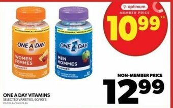 Real Canadian Superstore ONE A DAY VITAMINS , 60/90'S offer