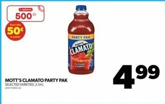 Real Canadian Superstore MOTT'S CLAMATO PARTY PAK , 2.54 L offer