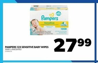 Real Canadian Superstore PAMPERS 12X SENSITIVE BABY WIPES offer