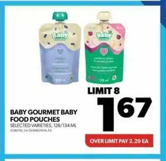 Real Canadian Superstore BABY GOURMET BABY FOOD POUCHES offer