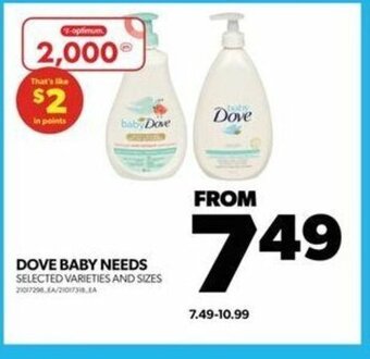 Real Canadian Superstore DOVE BABY NEEDS offer