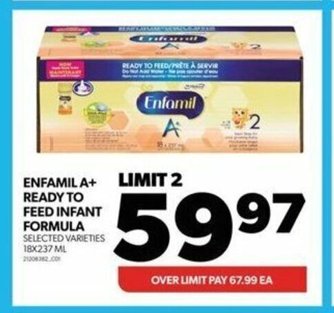 Real Canadian Superstore ENFAMIL A+ READY TO FEED INFANT FORMULA offer