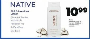 Real Canadian Superstore Native Body Wash 532 ml or Hair Care 177/487 ml offer