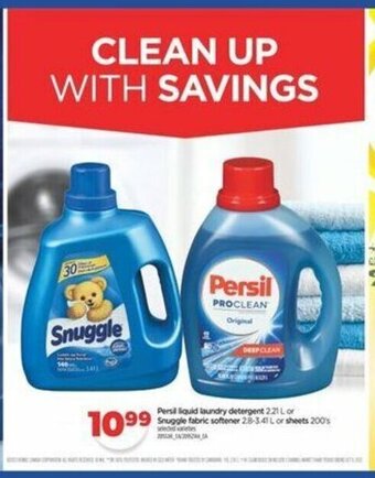 Real Canadian Superstore Persil liquid laundry detergent or Snuggle fabric softener offer