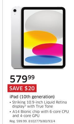 The Source Apple ipad (10th generation) offer