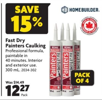 Home Hardware Fast dry painters caulking offer