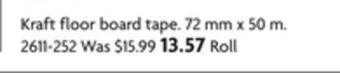 Home Hardware Kraft floor board tape offer