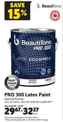 Home Hardware Pro 300 latex paint offer
