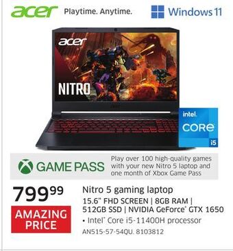 The Source Acer nitro 5 gaming laptop offer