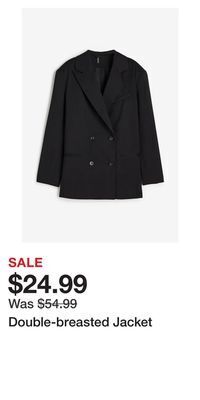 H&M Double-breasted jacket offer
