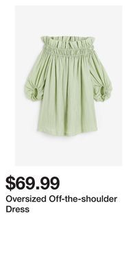 H&M Oversized off-the-shoulder dress offer