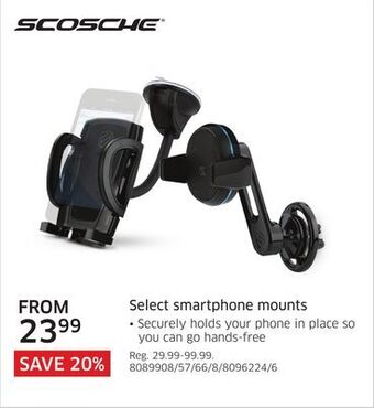The Source Scosche select smartphone mounts offer