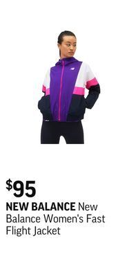 Sport Chek New balance women's fast flight jacket offer