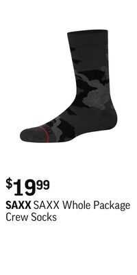 Sport Chek Saxx whole package crew socks offer