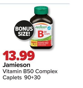 PharmaChoice Jamieson vitamin b50 complex caplets offer