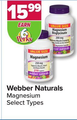 PharmaChoice Webber naturals magnesium offer