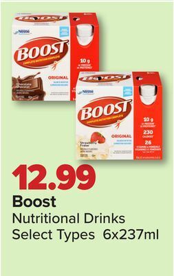 PharmaChoice Boost nutritional drinks offer