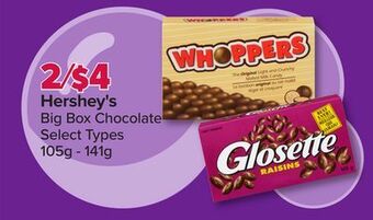PharmaChoice Hershey's big box chocolate offer