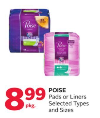 Rexall Poise pads or liners offer