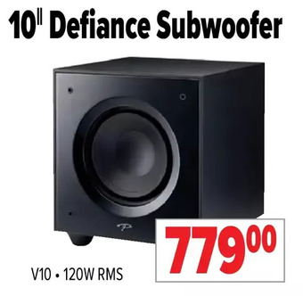 2001 Audio Video 10 defiance subwoofer offer