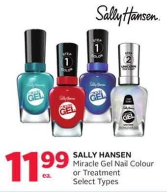 Rexall Sally hansen miracle gel nail colour or treatment offer