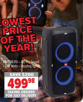 2001 Audio Video Jbl portable party boxes offer